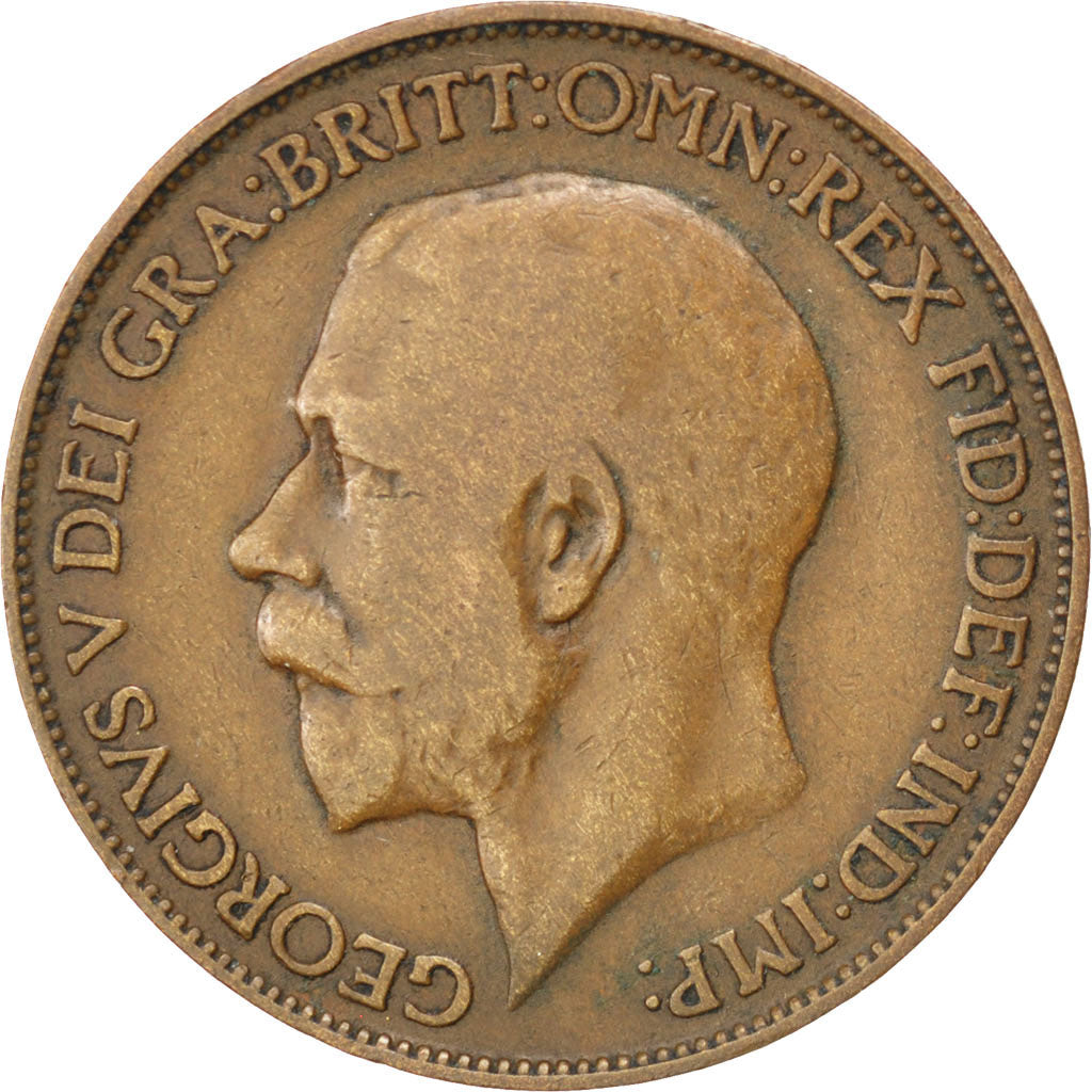 Coin, Great Britain, George V, 1/2 Penny, 1911, EF(40-45), Bronze, KM:809