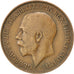 Coin, Great Britain, George V, 1/2 Penny, 1911, EF(40-45), Bronze, KM:809