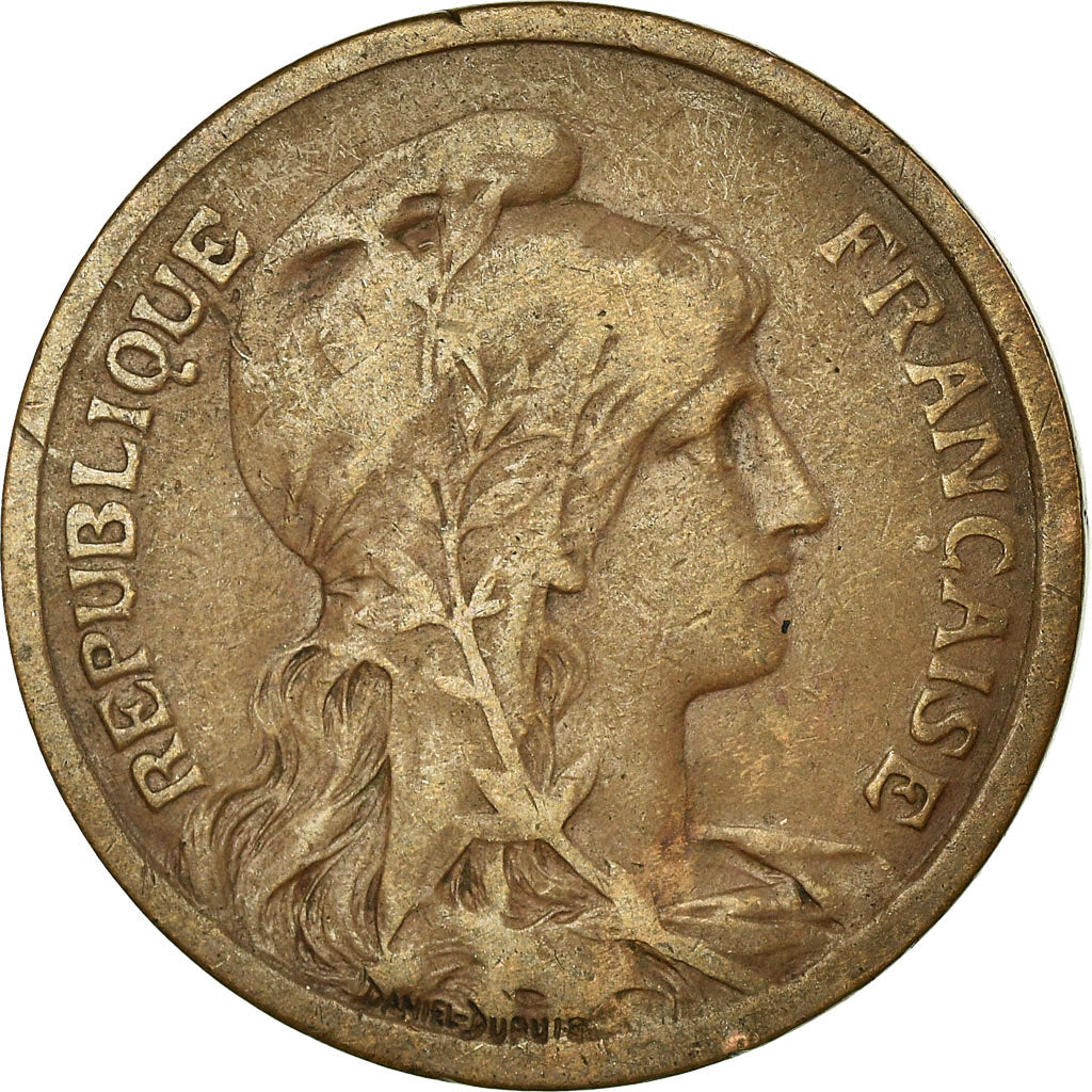Münze, Frankreich, Dupuis, 10 Centimes, 1917, Paris, S+, Bronze, KM:843