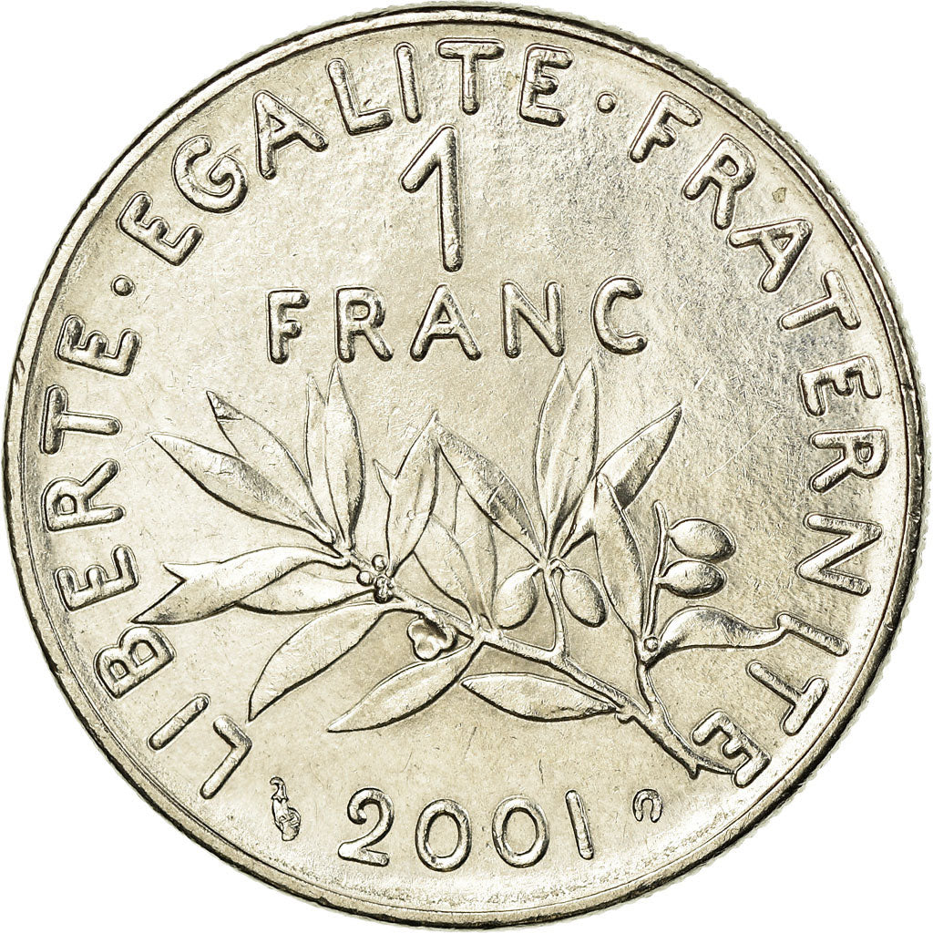 Moneta, Francia, Semeuse, Franc, 2001, Paris, SPL-, Nichel, KM:925.1