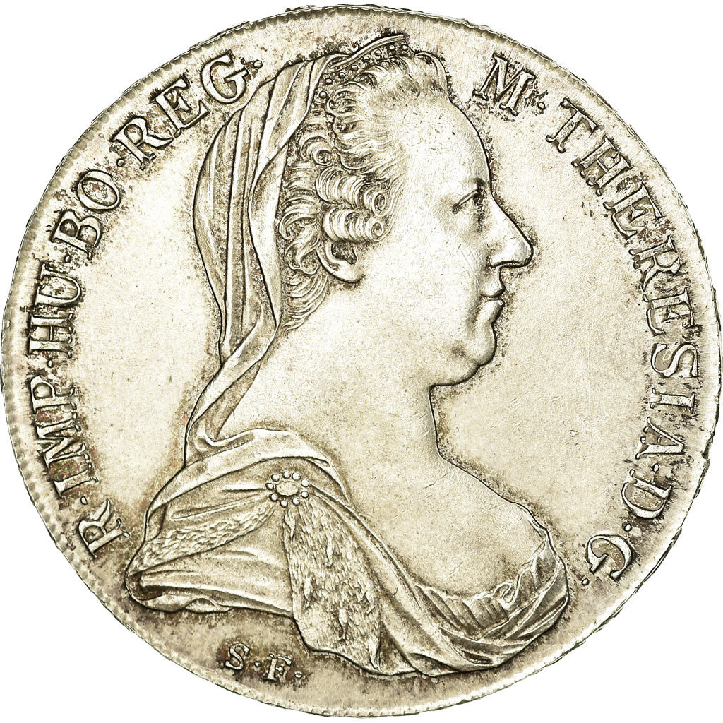Coin, Austria, Joseph II, Thaler, 1780, Vienna, Restrike, AU(50-53), Silver