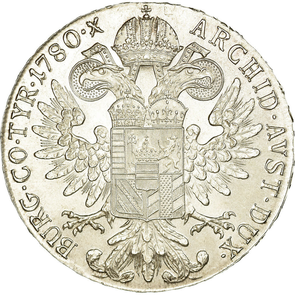 Coin, Austria, Joseph II, Thaler, 1780, Vienna, Restrike, AU(50-53), Silver