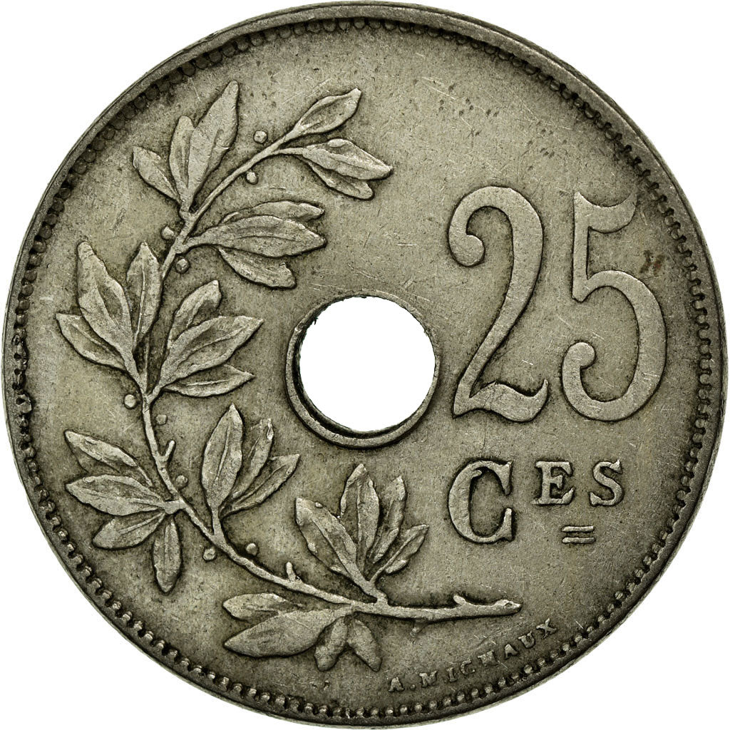 Coin, Belgium, 25 Centimes, 1920, EF(40-45), Copper-nickel, KM:68.1