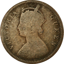 Coin, INDIA-BRITISH, Victoria, 1/4 Anna, 1862, VF(20-25), Copper, KM:467