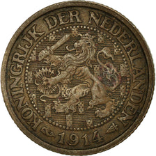 Coin, Netherlands, Wilhelmina I, Cent, 1914, EF(40-45), Bronze, KM:152