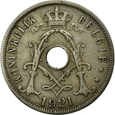 Coin, Belgium, 25 Centimes, 1921, EF(40-45), Copper-nickel, KM:69