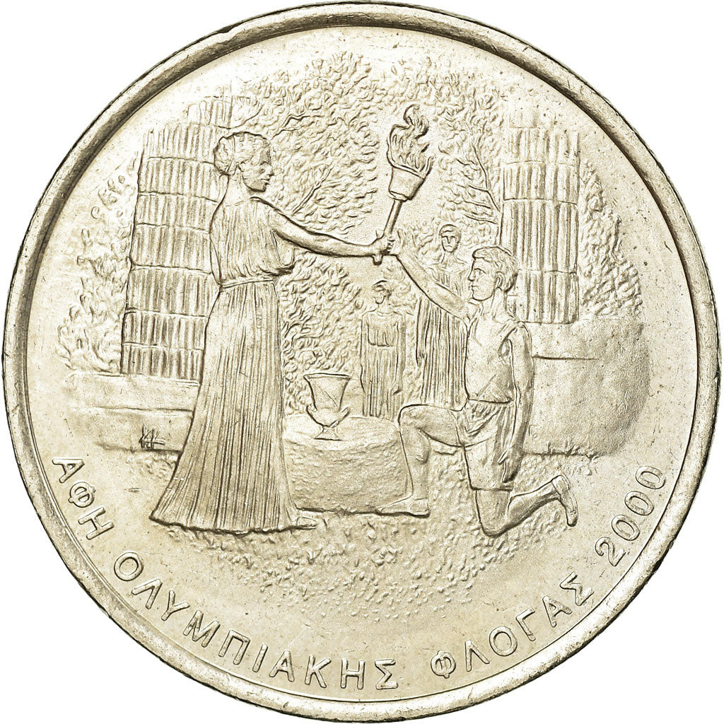 Coin, Greece, 500 Drachmes, 2000, Athens, EF(40-45), Copper-nickel, KM:176