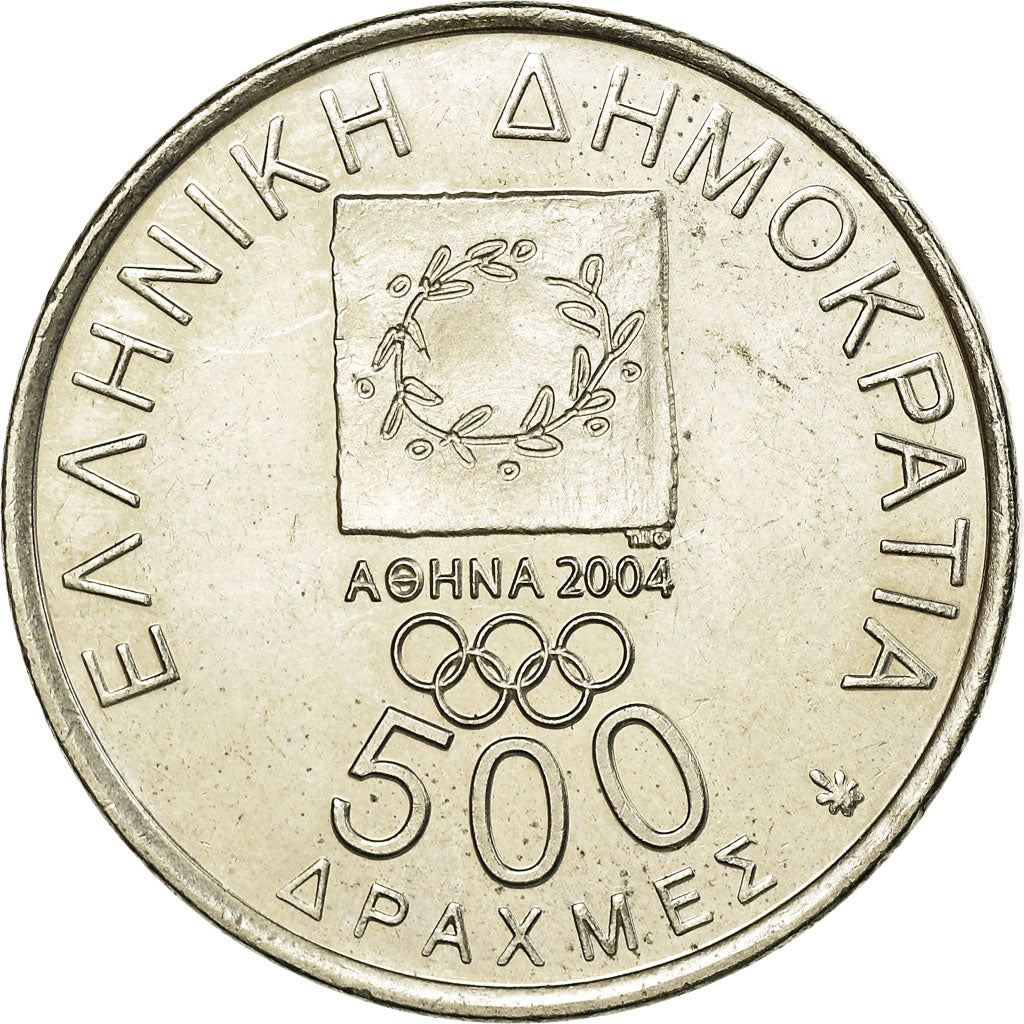 Coin, Greece, 500 Drachmes, 2000, Athens, EF(40-45), Copper-nickel, KM:176
