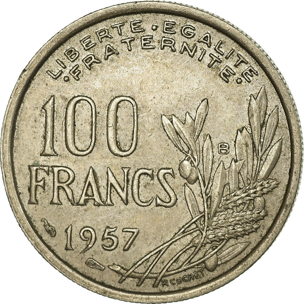 Coin, France, Cochet, 100 Francs, 1957, Beaumont - Le Roger, EF(40-45)
