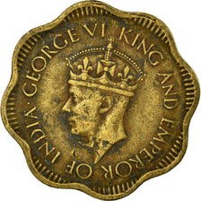 Moneta, Cejlon, George VI, 10 Cents, 1944, VF(30-35), Mosiądz niklowy, KM:118
