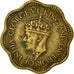 Monnaie, Ceylon, George VI, 10 Cents, 1944, TB+, Nickel-brass, KM:118
