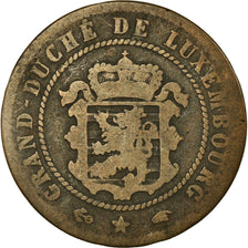 Coin, Luxembourg, William III, 5 Centimes, 1855, Paris, VF(20-25), Bronze
