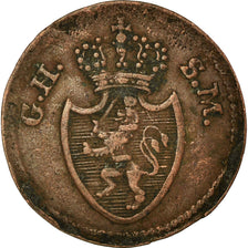 Moneda, Estados alemanes, HESSE-DARMSTADT, Ludwig X, Pfennig, 1816, BC+, Cobre