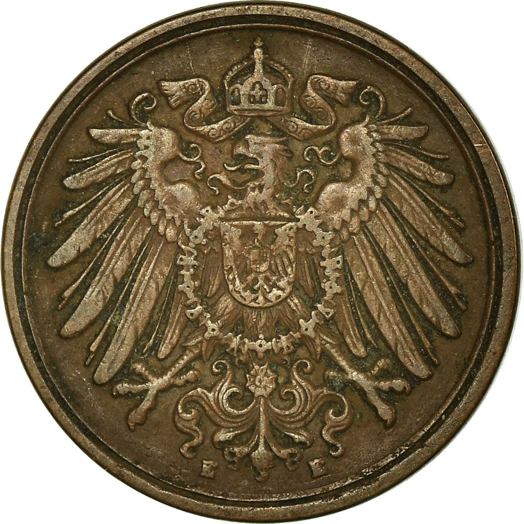 Munten, DUITSLAND - KEIZERRIJK, Wilhelm II, Pfennig, 1896, Muldenhütten, ZF