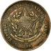 Coin, Brazil, 20 Reis, 1896, EF(40-45), Bronze, KM:490