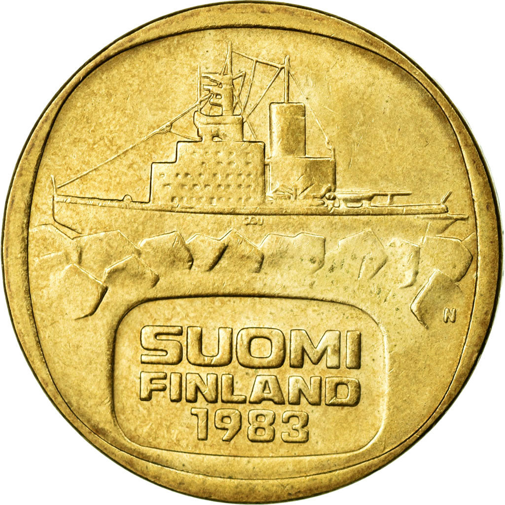 Coin, Finland, 5 Markkaa, 1983, EF(40-45), Aluminum-Bronze, KM:57