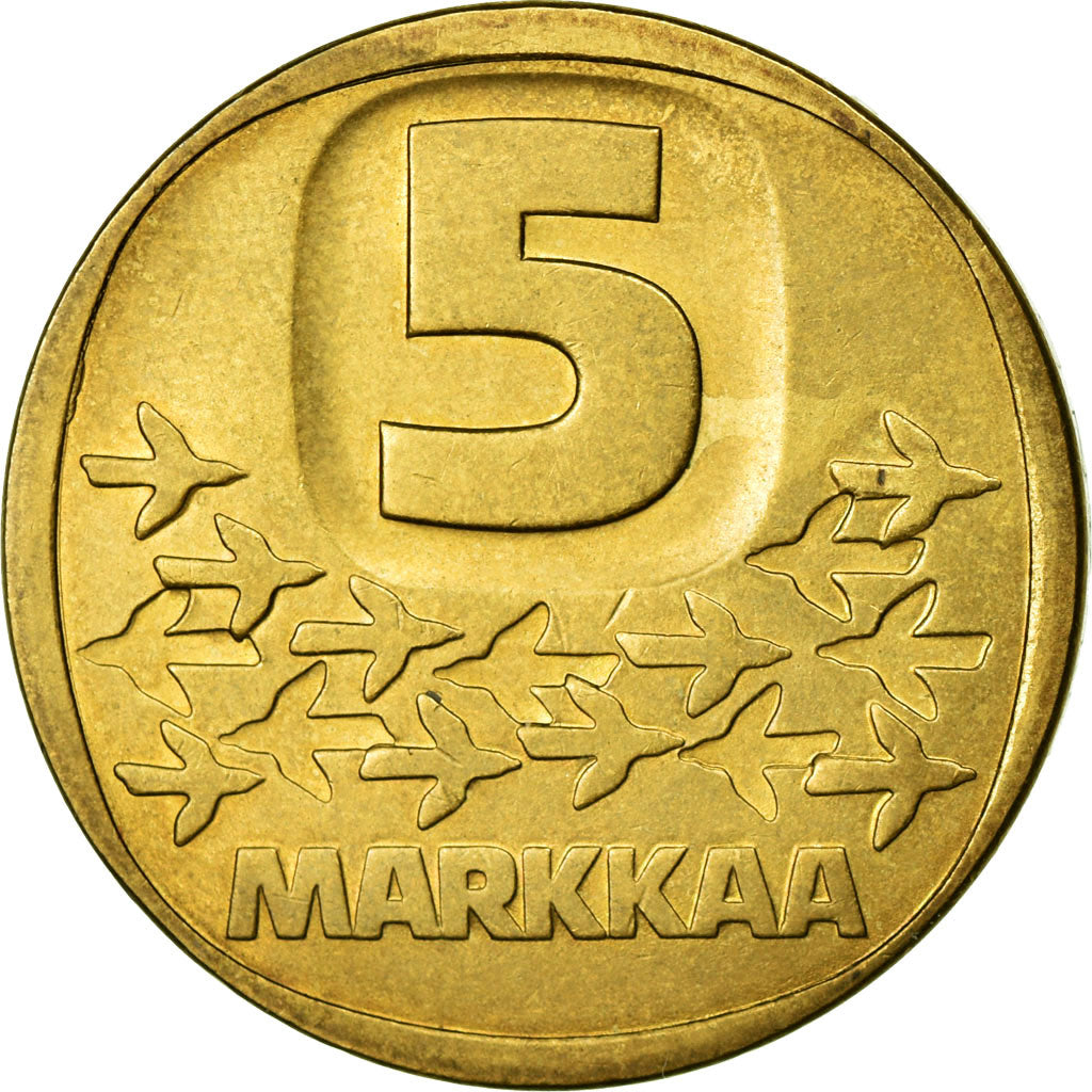 Coin, Finland, 5 Markkaa, 1983, EF(40-45), Aluminum-Bronze, KM:57
