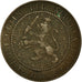 Coin, Netherlands, William III, 2-1/2 Cent, 1881, VF(30-35), Bronze, KM:108.1