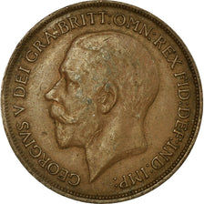 Coin, Great Britain, George V, Penny, 1919, EF(40-45), Bronze, KM:810