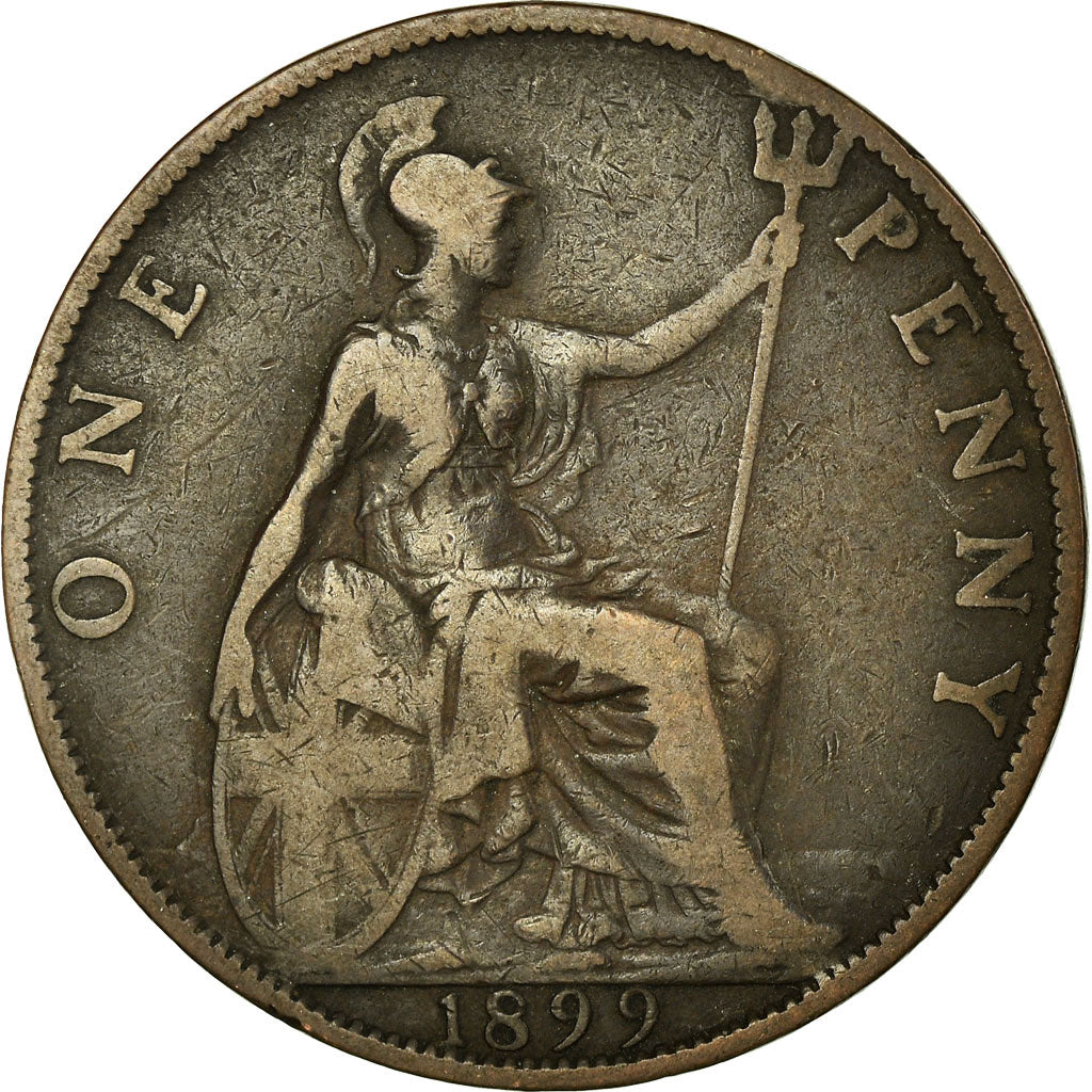 Coin, Great Britain, Victoria, Penny, 1899, VF(20-25), Bronze, KM:790