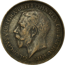 Coin, Great Britain, George V, Farthing, 1916, EF(40-45), Bronze, KM:808.1