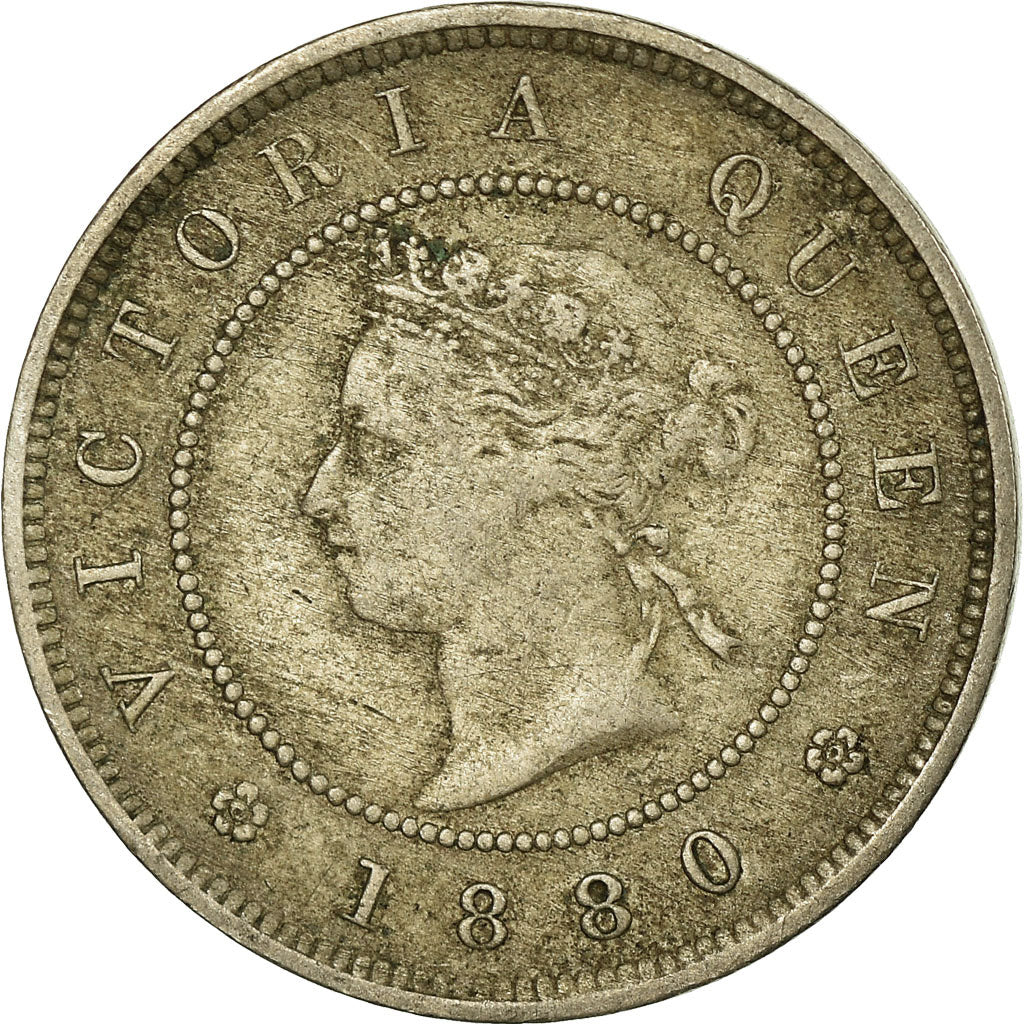 Coin, Jamaica, Victoria, Farthing, 1880, Heaton, VF(20-25), Copper-nickel, KM:15