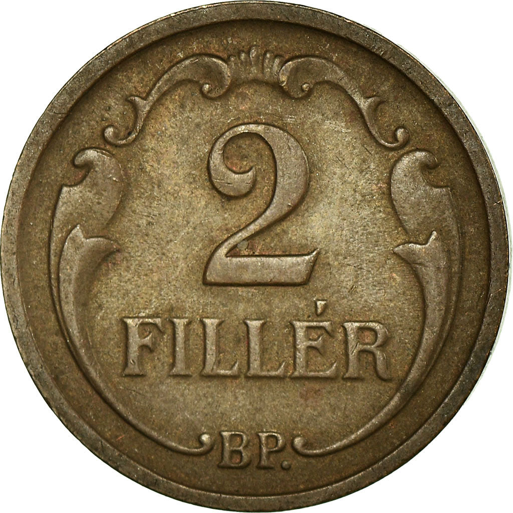 Coin, Hungary, 2 Filler, 1935, Budapest, EF(40-45), Bronze, KM:506