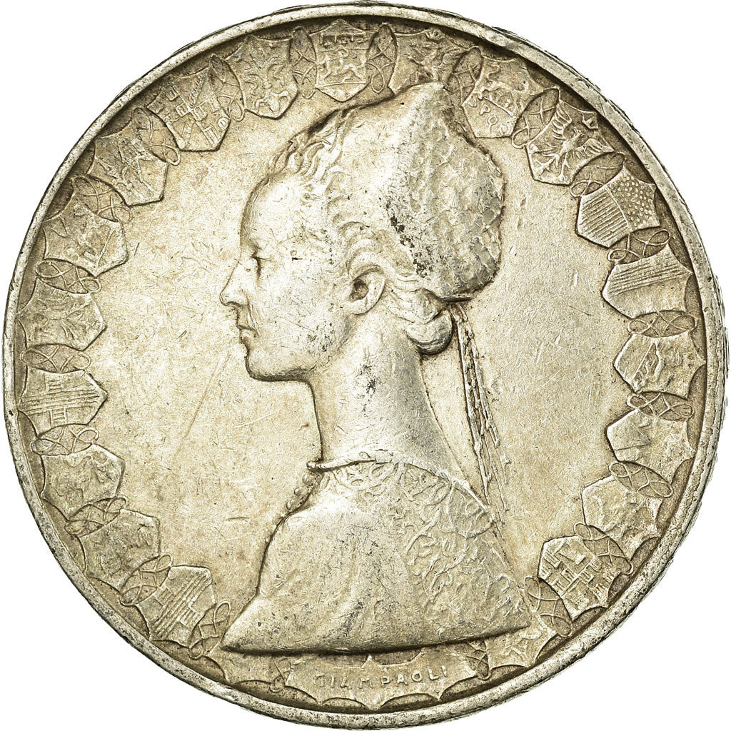 Coin, Italy, 500 Lire, 1958, Rome, EF(40-45), Silver, KM:98