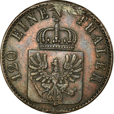 Monnaie, Etats allemands, PRUSSIA, Wilhelm I, 3 Pfennig, 1864, Berlin, TB+