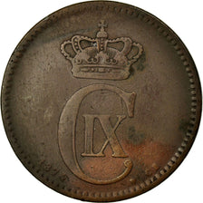 Moneda, Dinamarca, Christian IX, 5 Öre, 1874, BC+, Bronce, KM:794.1