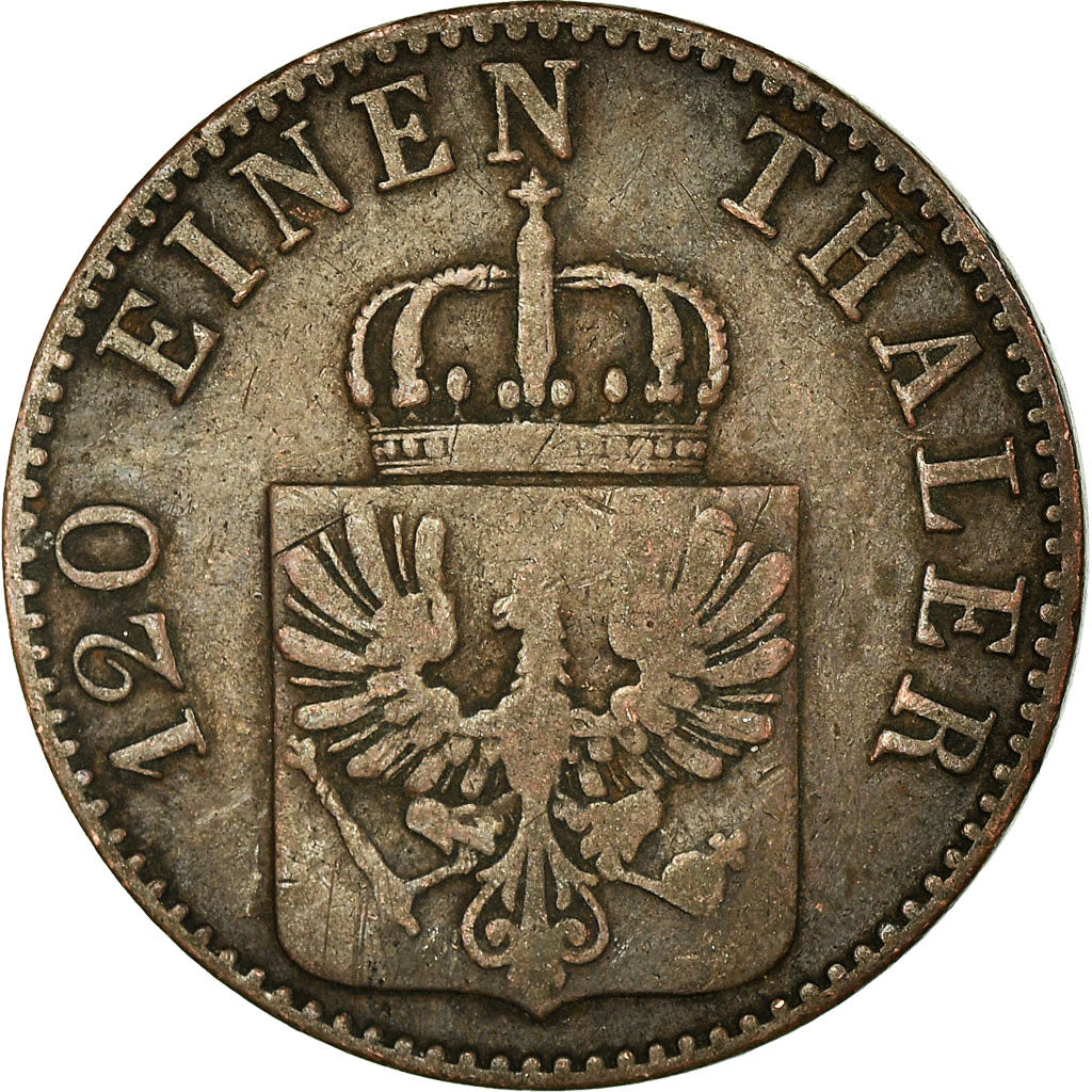 Coin, German States, PRUSSIA, Friedrich Wilhelm IV, 3 Pfennig, 1860, Berlin