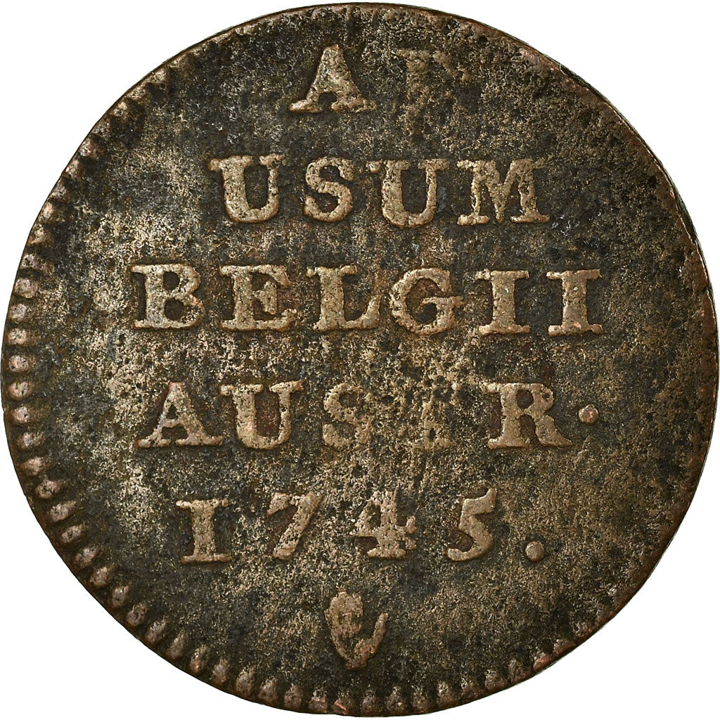 Monnaie, AUSTRIAN NETHERLANDS, Maria Theresa, Liard, Oord, 1745, TB+, Cuivre