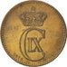 Coin, Denmark, Christian IX, 5 Öre, 1874, EF(40-45), Bronze, KM:794.1