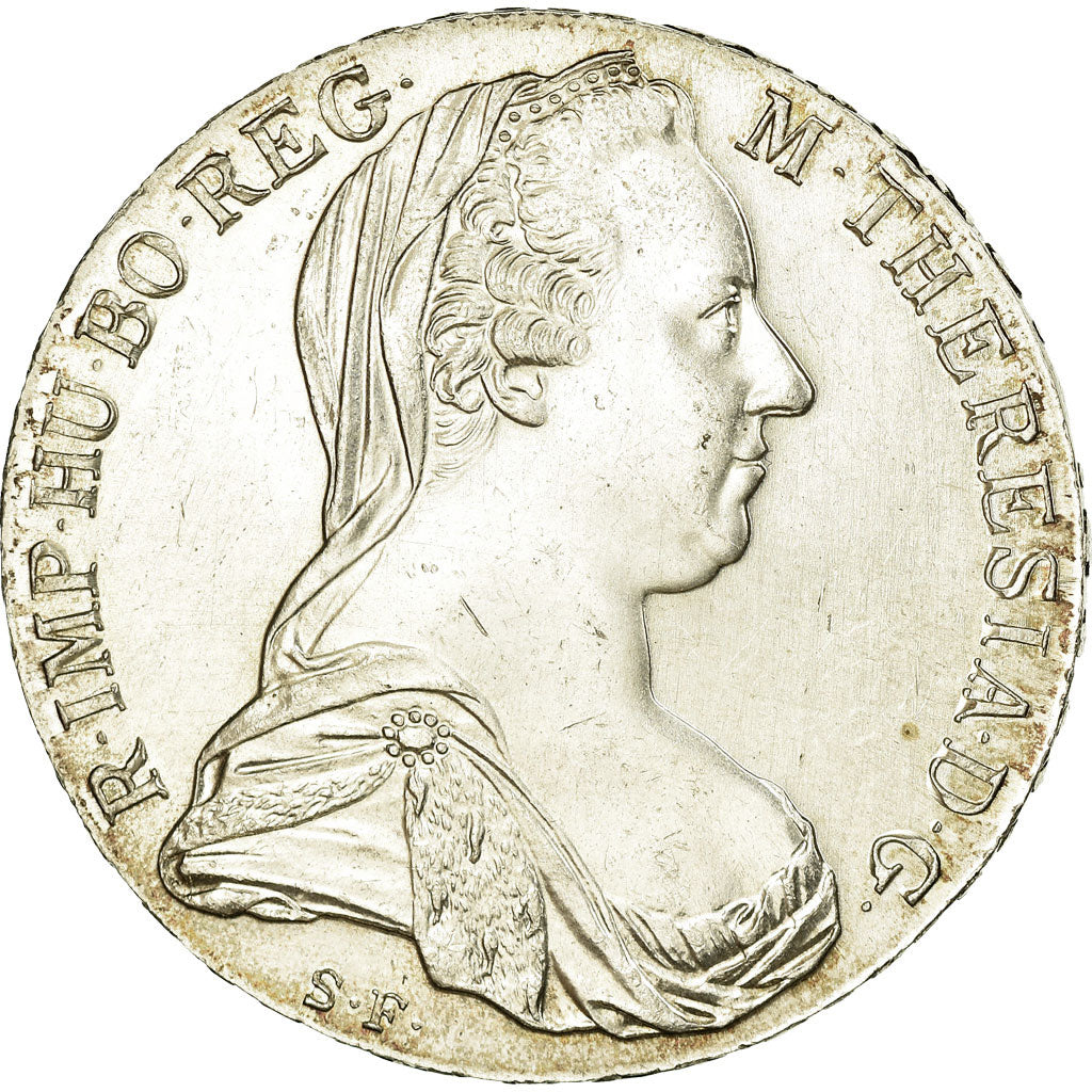 Coin, Austria, Joseph II, Thaler, 1780, Official restrike, MS(60-62), Silver