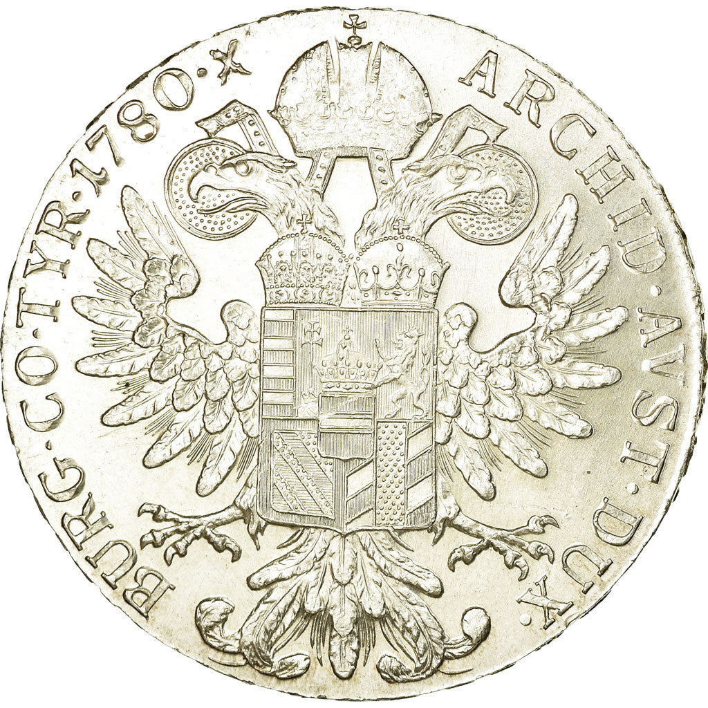 Coin, Austria, Joseph II, Thaler, 1780, Official restrike, MS(60-62), Silver