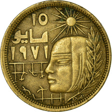 Coin, Egypt, 10 Milliemes, 1979/AH1399, EF(40-45), Brass, KM:465