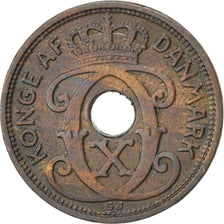DENMARK, Ore, 1928, Copenhagen, KM #826.2, EF(40-45), Bronze, 1.89