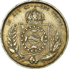 Coin, Brazil, Pedro II, 200 Reis, 1866, EF(40-45), Silver, KM:469