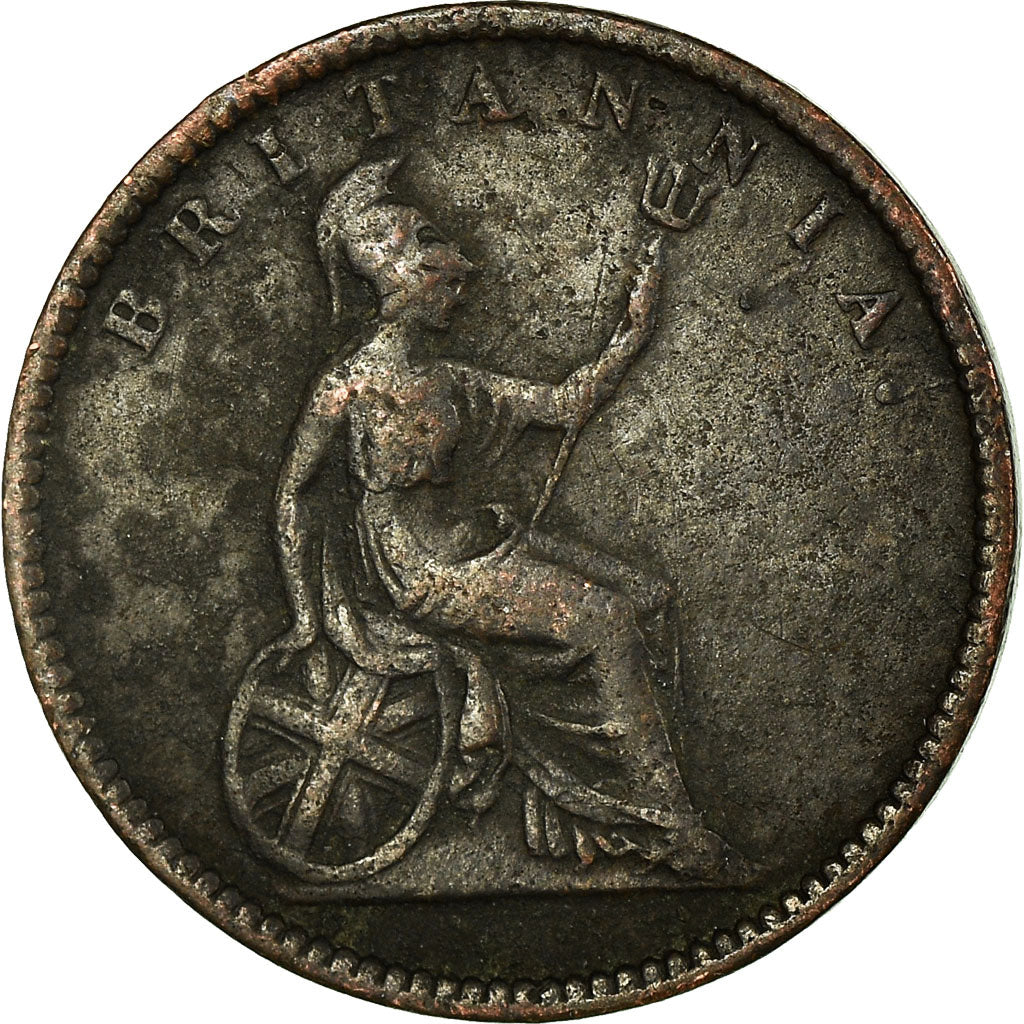 Moneta, WYSPY JOŃSKIE, Lepton, 1853, VF(30-35), Miedź, KM:34