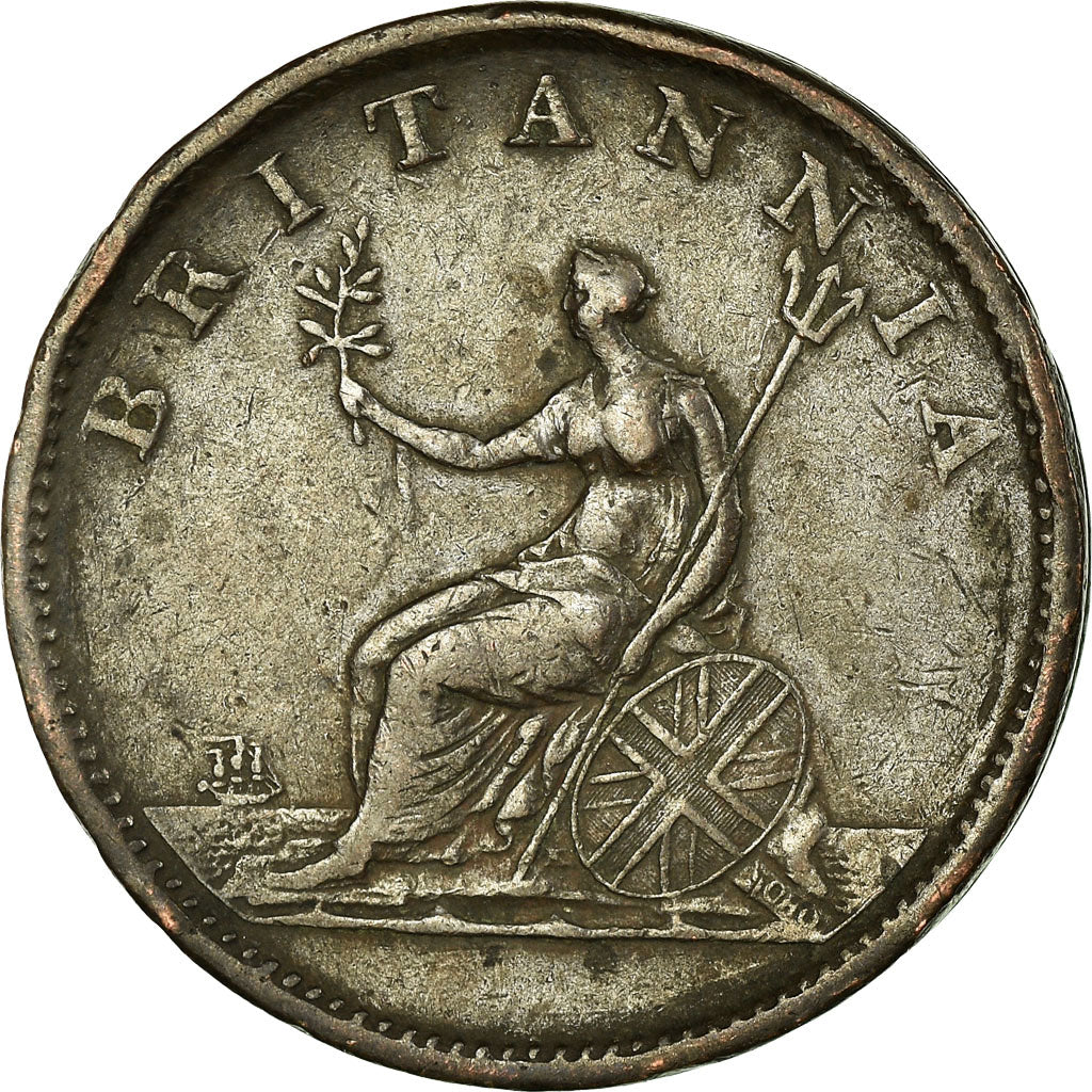 Coin, Great Britain, George III, 1/2 Penny, 1806, EF(40-45), Copper, KM:662