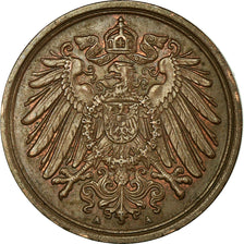 Coin, GERMANY - EMPIRE, Wilhelm II, Pfennig, 1913, EF(40-45), Copper, KM:10