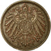 Coin, GERMANY - EMPIRE, Wilhelm II, Pfennig, 1913, EF(40-45), Copper, KM:10