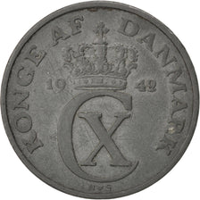 DENMARK, 5 Ore, 1942, Copenhagen, KM #834a, EF(40-45), Zinc, 6.29