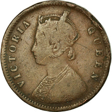 Coin, INDIA-BRITISH, Victoria, 1/4 Anna, 1862, VF(20-25), Copper, KM:467