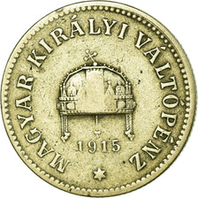 Moneta, Ungheria, Franz Joseph I, 10 Filler, 1915, Budapest, MB+