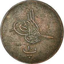 Coin, Egypt, Abdul Aziz, 10 Para, 1868/AH1277, EF(40-45), Bronze, KM:241