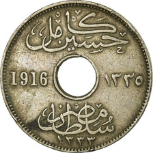 Coin, Egypt, Hussein Kamil, 5 Milliemes, 1916/AH1335, VF(30-35), Copper-nickel