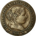 Coin, Spain, Isabel II, 2-1/2 Centimos, 1868, Madrid, EF(40-45), Copper