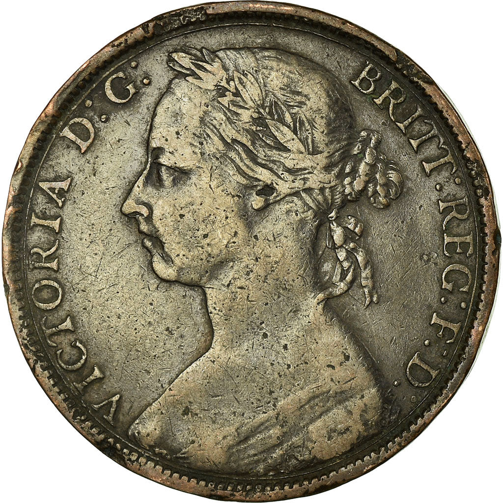 Coin, Great Britain, Victoria, Penny, 1890, VF(30-35), Bronze, KM:755