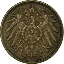 Coin, GERMANY - EMPIRE, Wilhelm II, 2 Pfennig, 1906, Karlsruhe, EF(40-45)